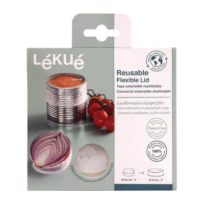 Gray Lekue Reusable Flexible Lid Set of 2 85mm